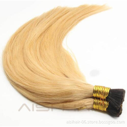 Aisi Hair Brazilian Human Hair Bulk Single Drawn Double Drawn One Dornor Straight Bulk Hair Extensions